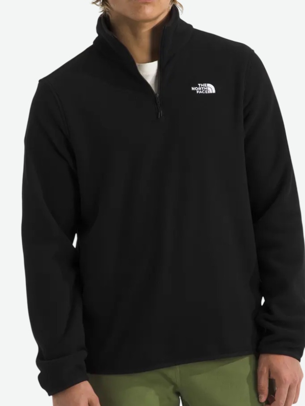 The North Face Black Zip-Up Fleece Pullover